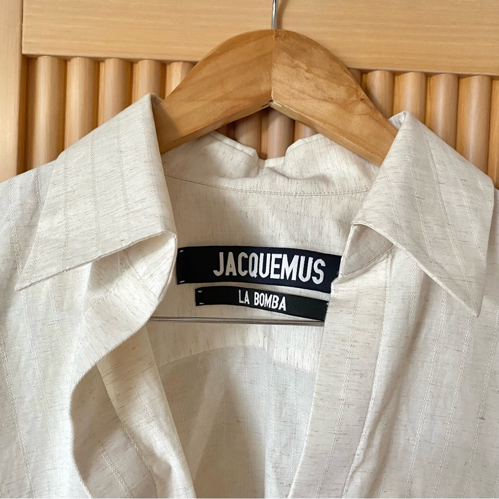 Jacquemus la bomba linen tie front shirt - Picture 5 of 9
